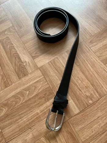 Ceinture noir semi synthétique vintage (NEUF)