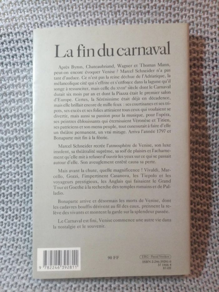 Marcel Schneider - La fin du carnaval - photo numéro 2