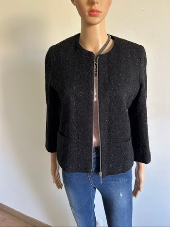 Veste courte noire et dorée Esprit taille française 38 TBE