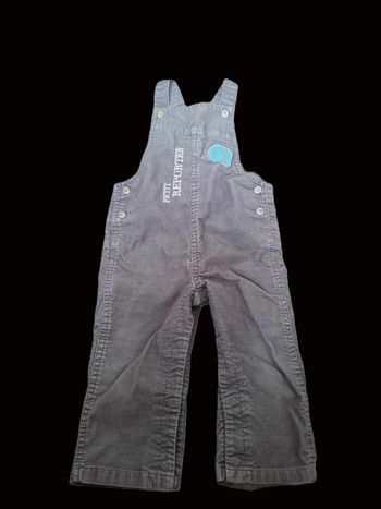 Salopette en velours 12 mois