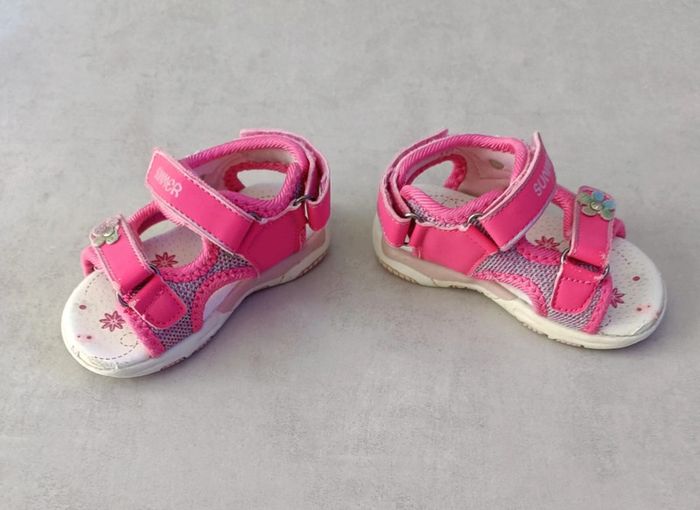 Chaussures ouvertes avec scratchs fille - 21 - photo numéro 3