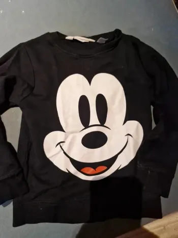 Pull mickey noir 4/6 ans mixte