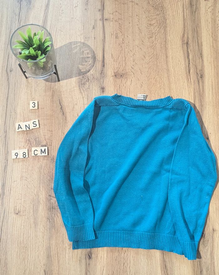 Pull col V - 3 ans - 98cm - photo numéro 3