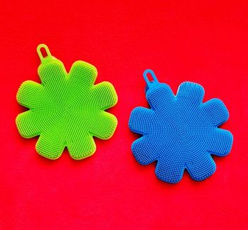 🌼 2 éponges silicone forme fleur - Neuves 🌼