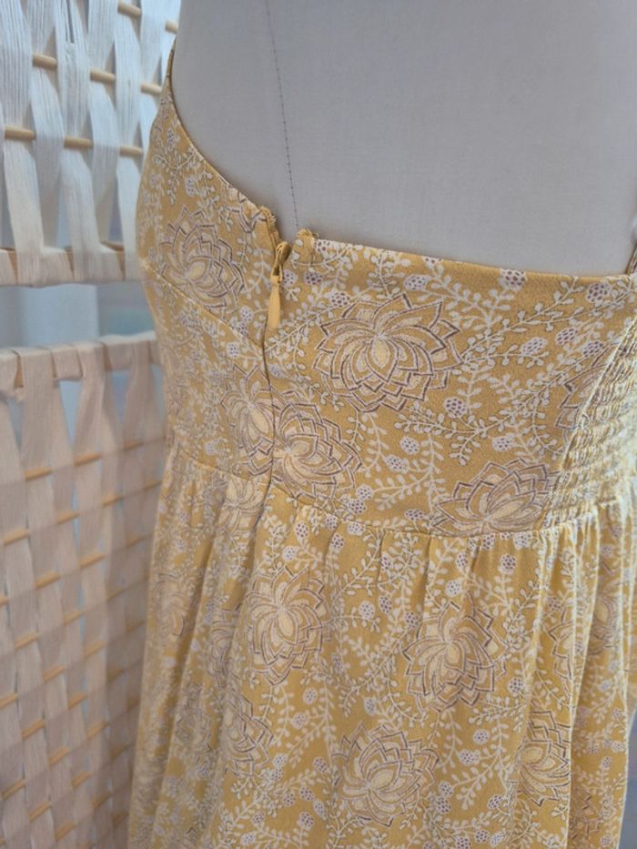 💕Jolie Robe d'été jaune à motif BZB - Bretelles fines - femme TS/ 36 💕 - photo numéro 9