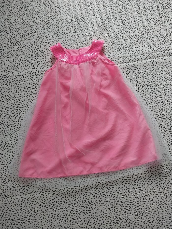 Robe rose à sequins TEX Baby – 18 mois - photo numéro 2