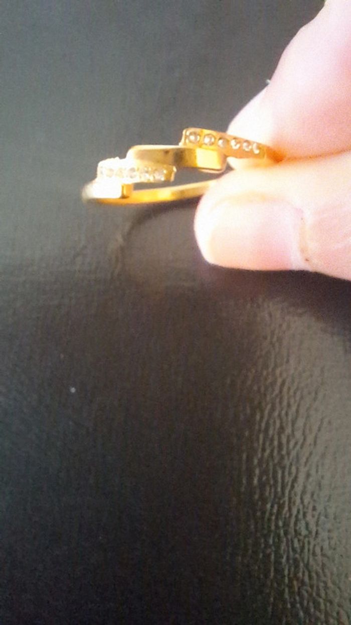 Bague zig-zag en acier inoxydable - photo numéro 4