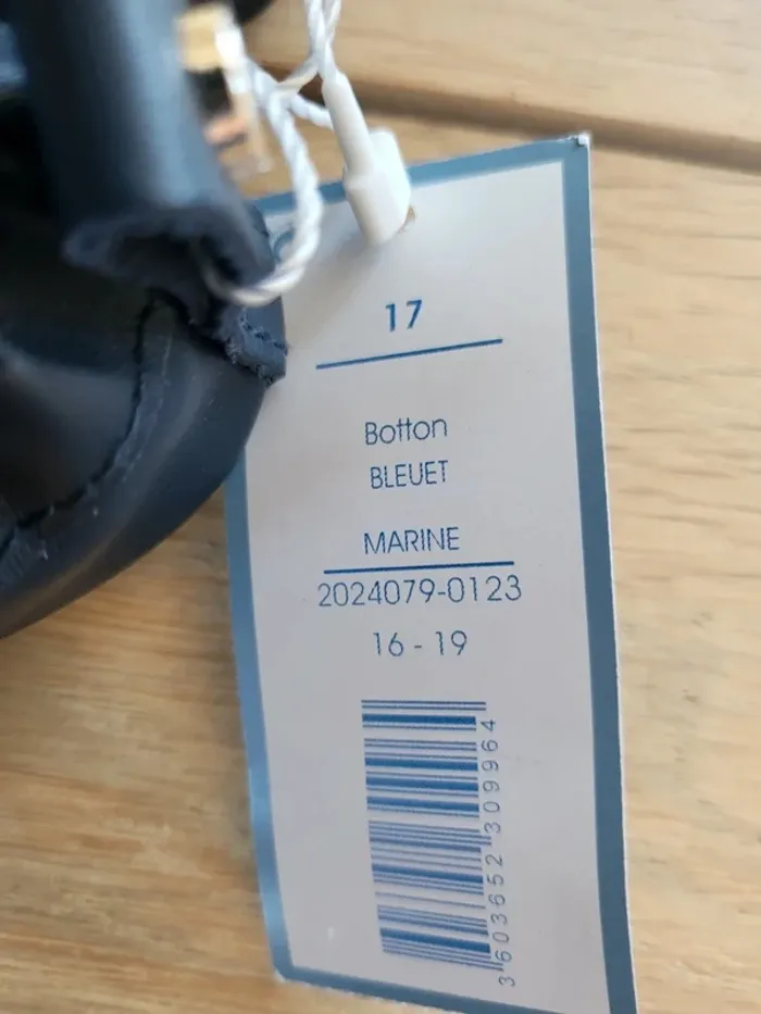 Chaussons semelle souple Jacadi 17 marine en cuir - photo numéro 7
