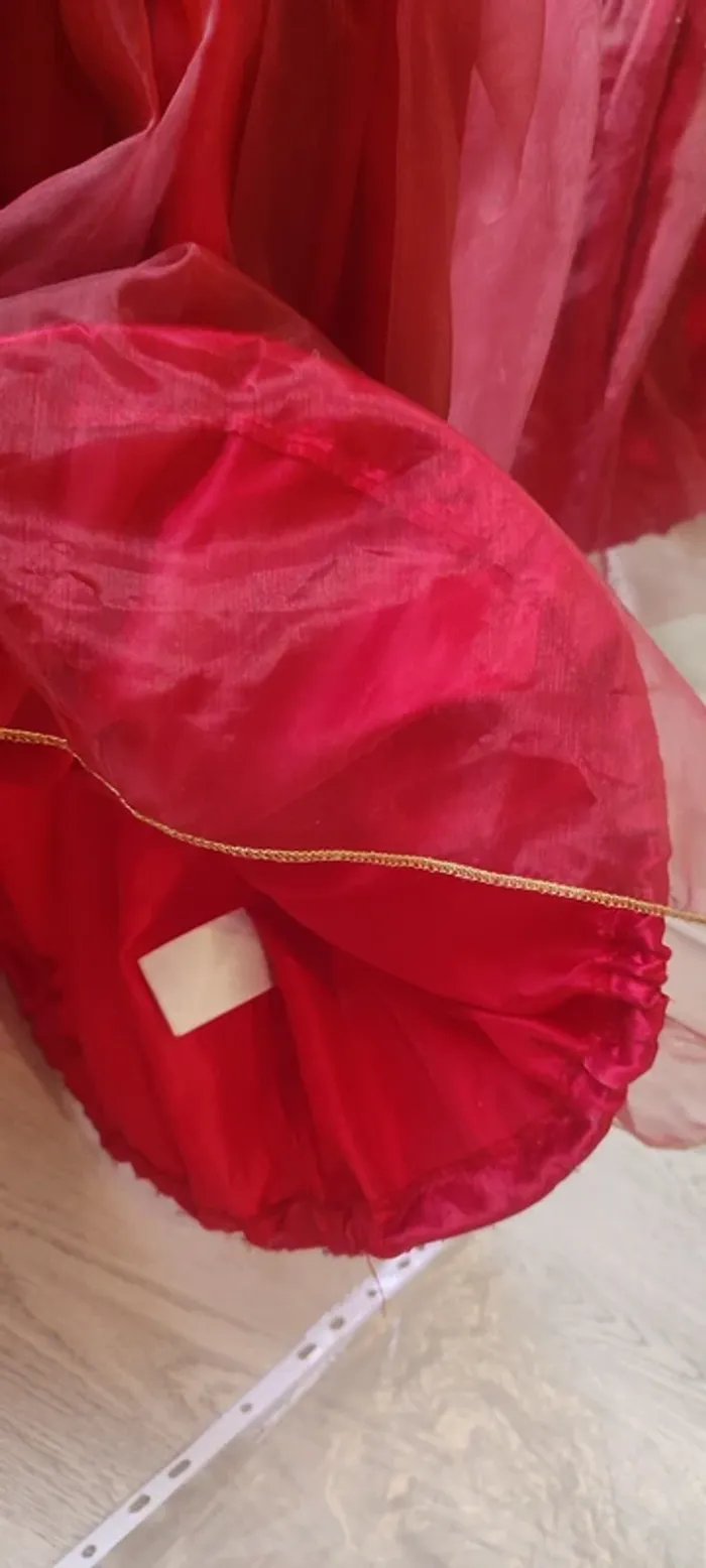 Robe déguisement rouge 8 ans - photo numéro 4
