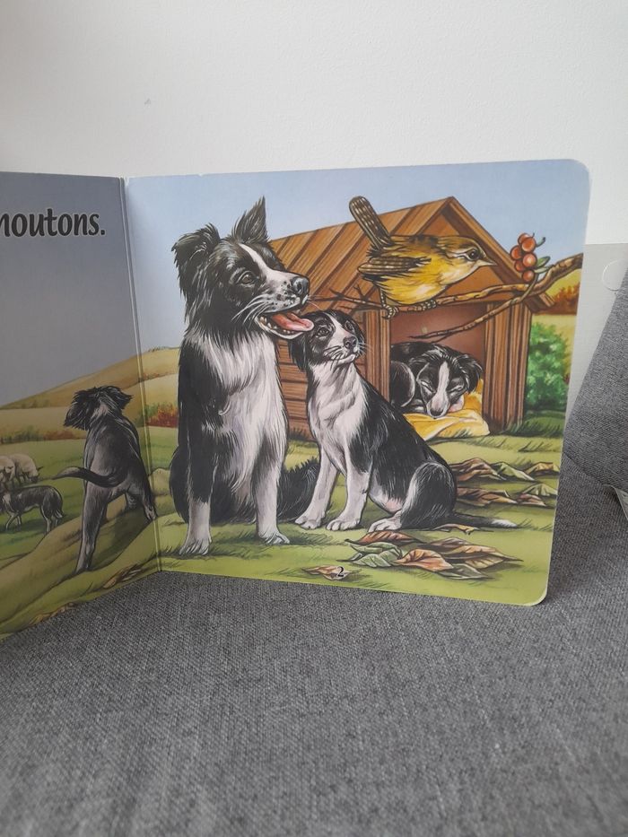 Livre cartonné 2002 : Les animaux de la ferme, La chienne et les chiots - photo numéro 4