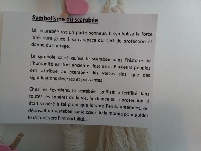 Collier pendentif scarabée et pierres naturelles de grenat - photo numéro 4