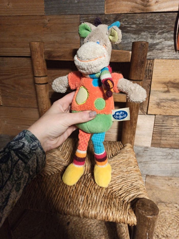 Peluche girafe mots d enfants BE - photo numéro 5