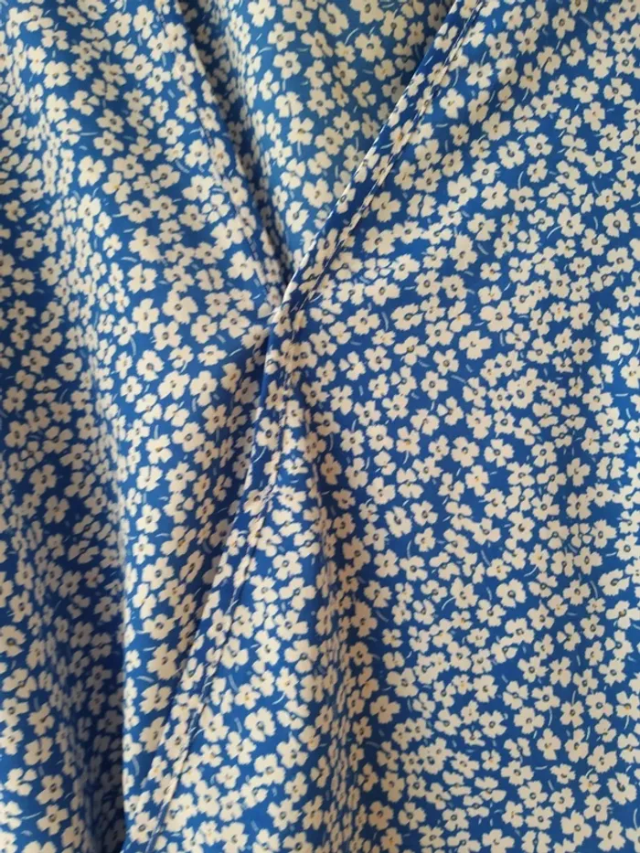 Robe longue femme bleue et blanche - photo numéro 5