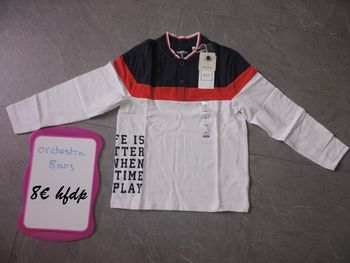 tee shirt orchestra taille 8 ans