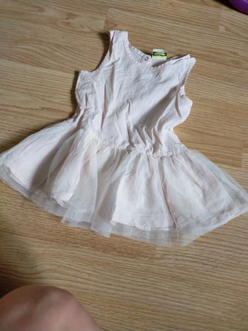 Petite robe doublée tulle 12 mois