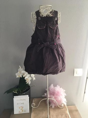 Robe salopette fille 3 ans