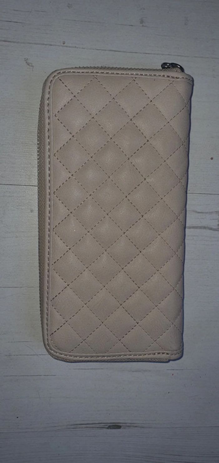 Porte feuille mango beige