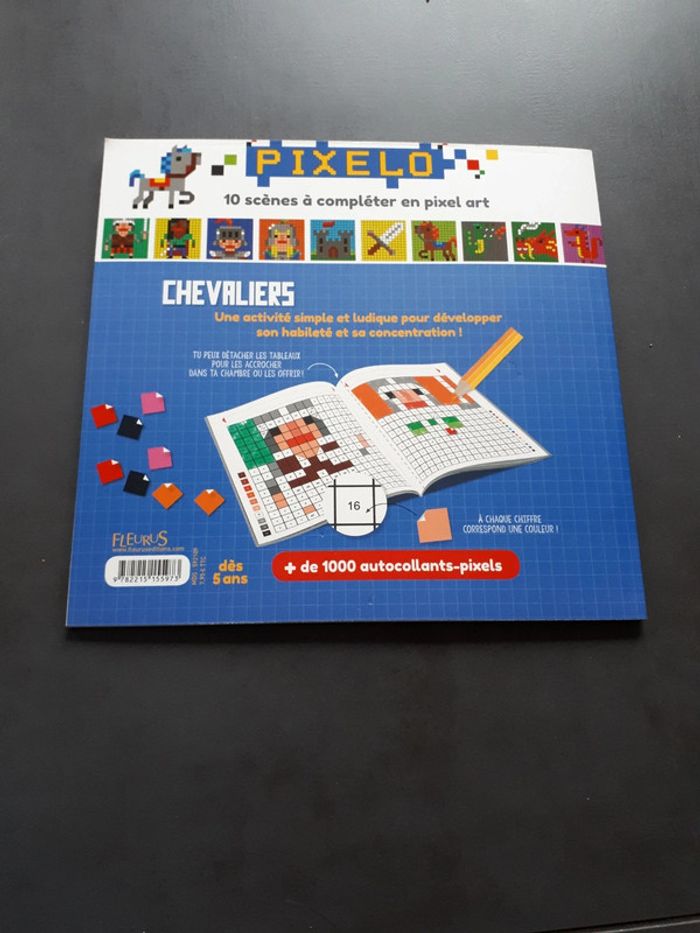 Cahier de pixels art pour les petits les chevaliers de Fleurus - photo numéro 13