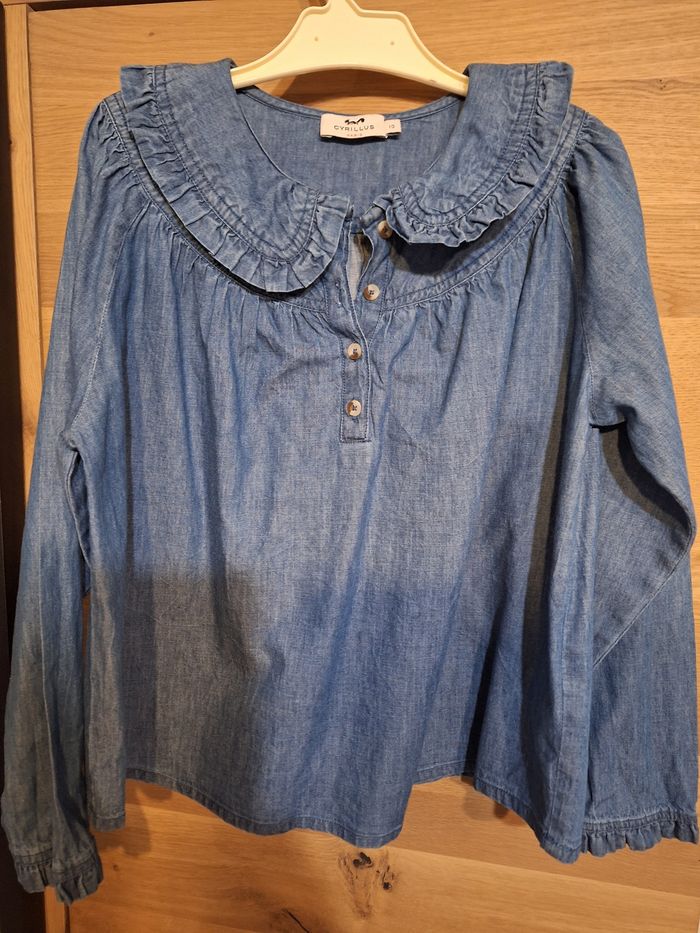 Chemisier avec grand col