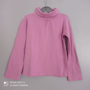 Col roulé rose 6ans