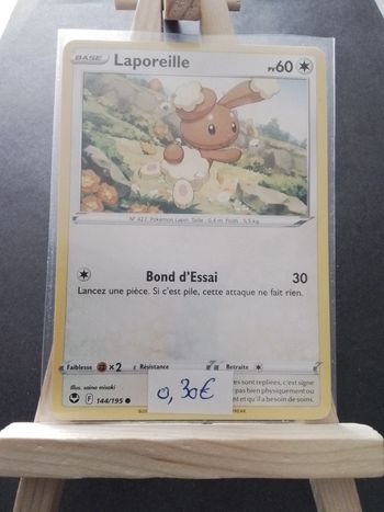 Carte Pokémon Laporeille 144/195