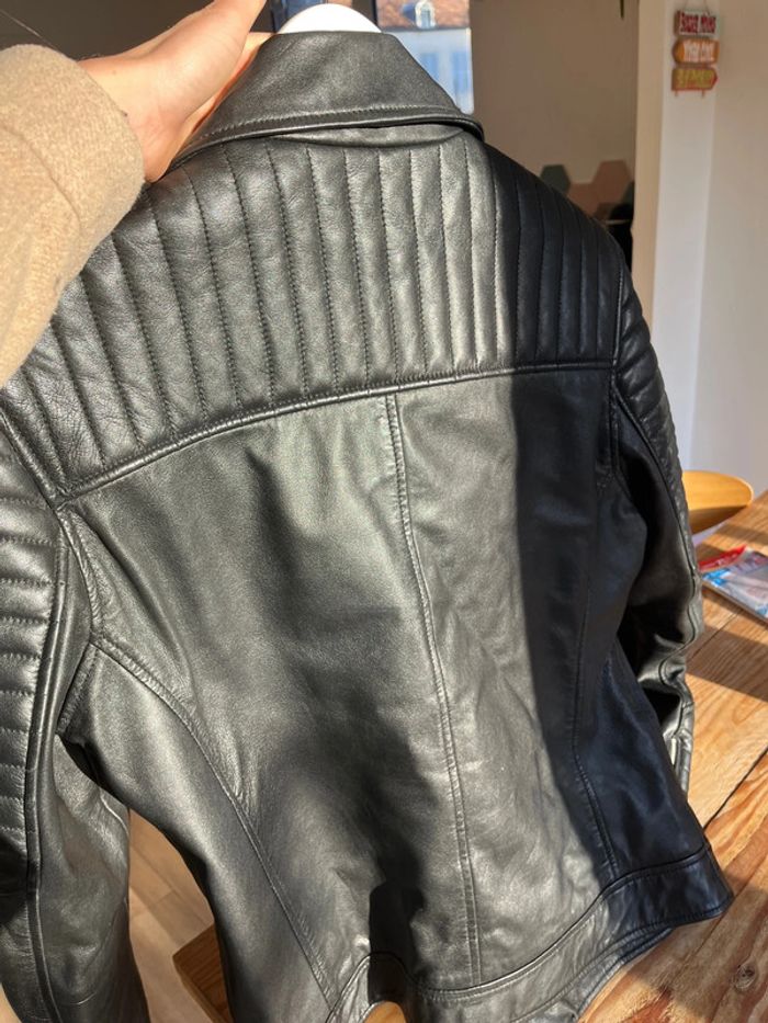 Perfecto cuir véritable Blue Welford - photo numéro 13