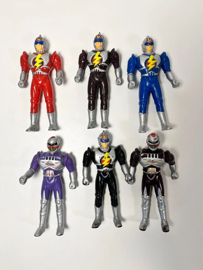 Lot 6 Figurines Vintage " Mega Power Fighter " 1994 - photo numéro 2