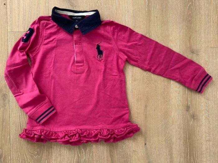 T-shirt polo Ralph Lauren fille 6 ans manches longues