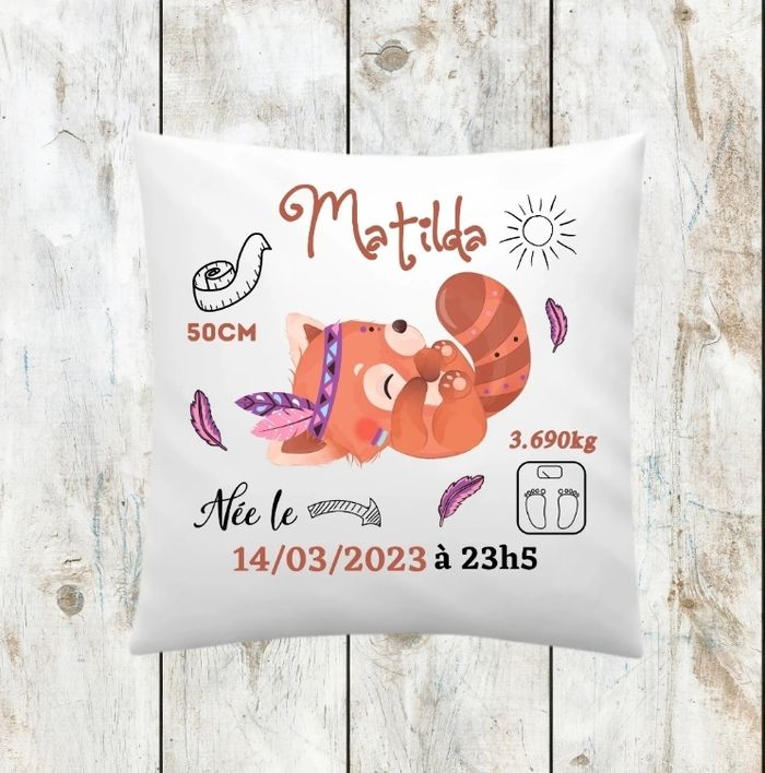 Coussin à personnaliser