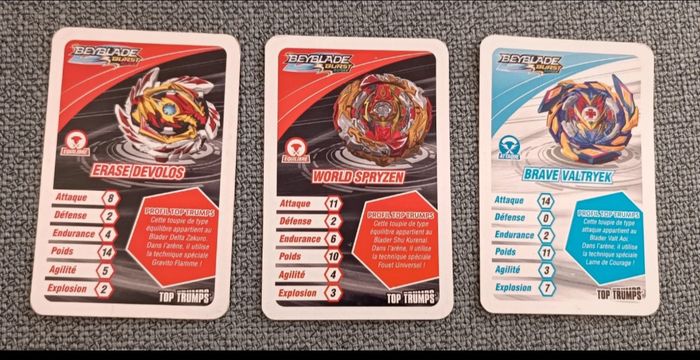 Lot de 3 cartes "toupies Beyblade" - photo numéro 4