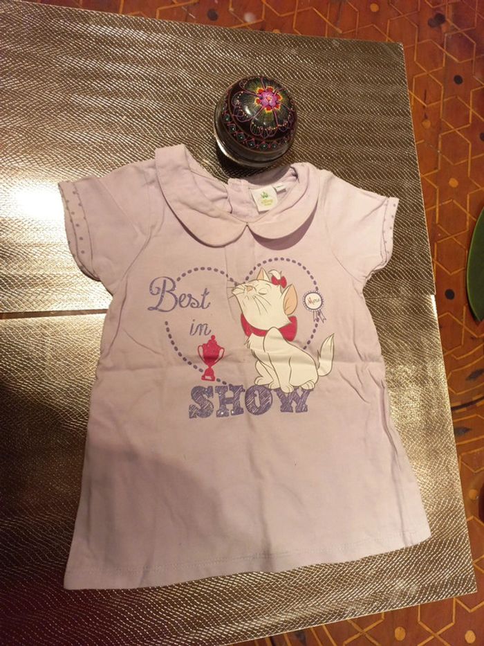 Robe mauve, Disney 18 mois coton