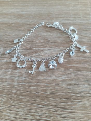 Bracelet argenté inoxydable 
