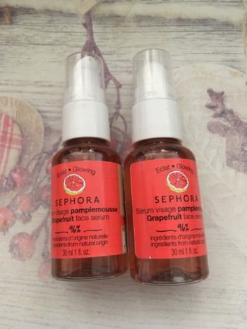 Lot de 2 sérums éclat au pamplemousse Sephora neufs
