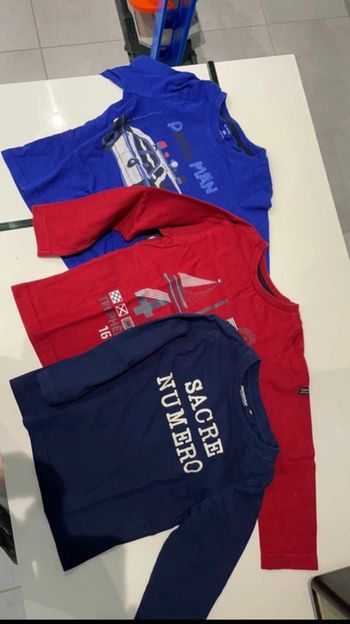 Lot t-shirt manche longue