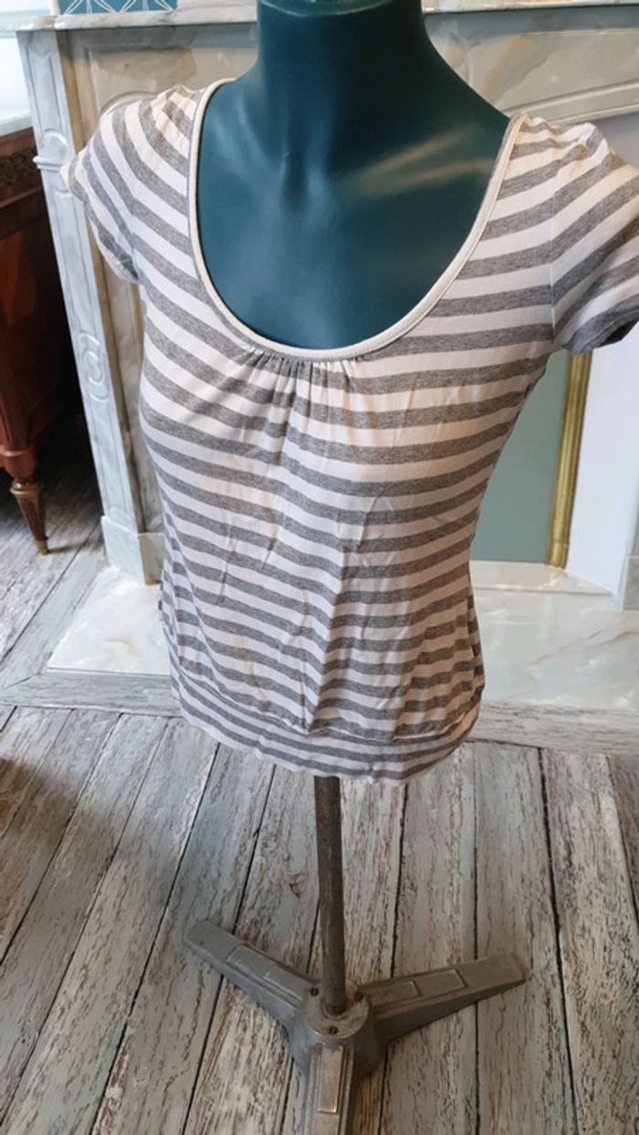 Tee-shirt femme a rayures - photo numéro 2