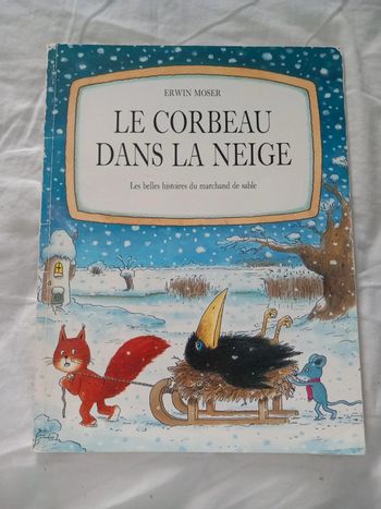 Le corbeau dans la neige