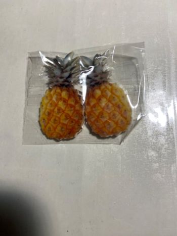 Boucles oreilles ananas