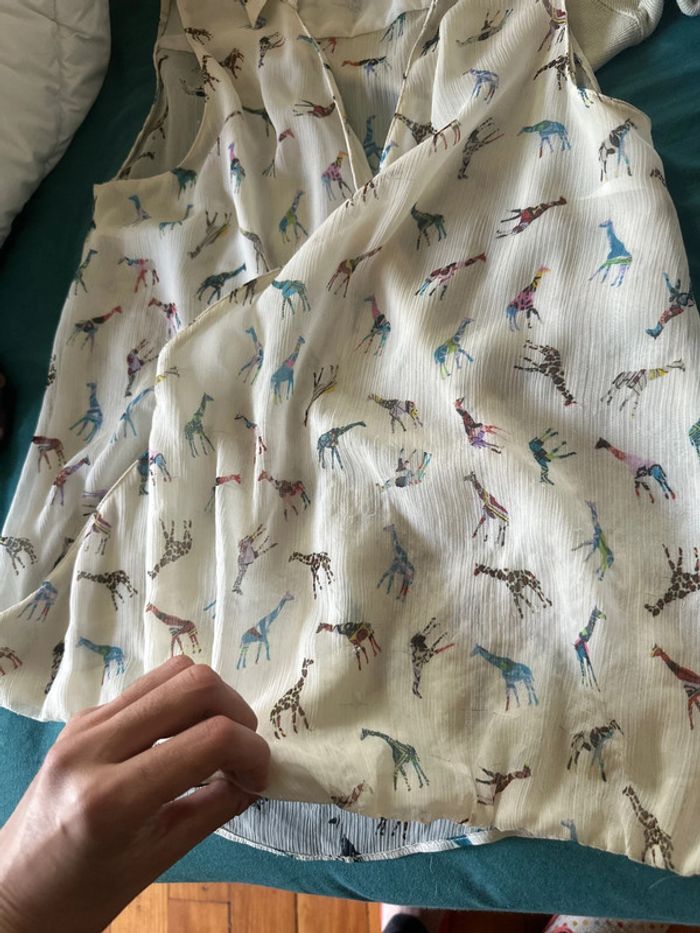 👚 Petit haut cache-cœur ZARA – taille S 🦒 - photo numéro 12