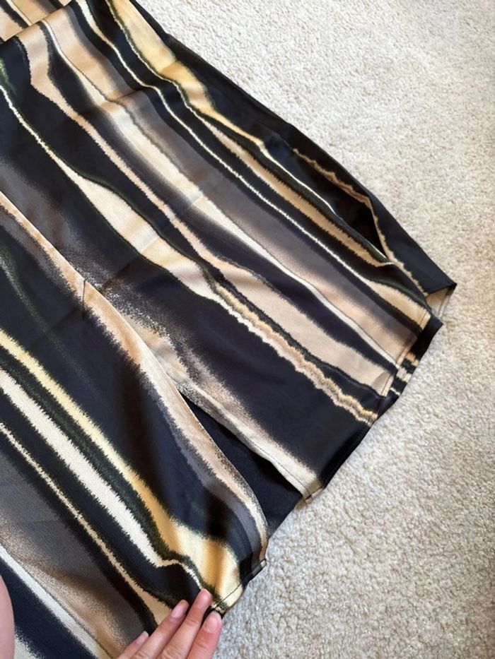 Jupe longue noire et beige style zèbre - Vero Moda taille M - photo numéro 6
