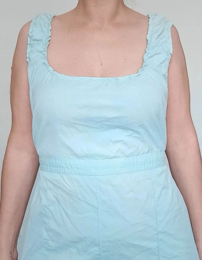 Haut été long turquoise taille unique - photo numéro 3