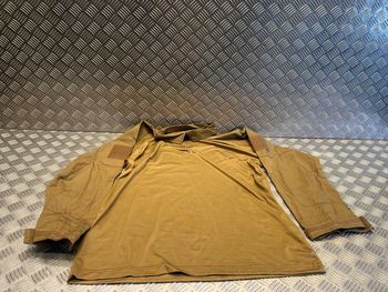 T-shirt manche longues chemise militaire combat tactical mil-tec coyote taille xxl neuf