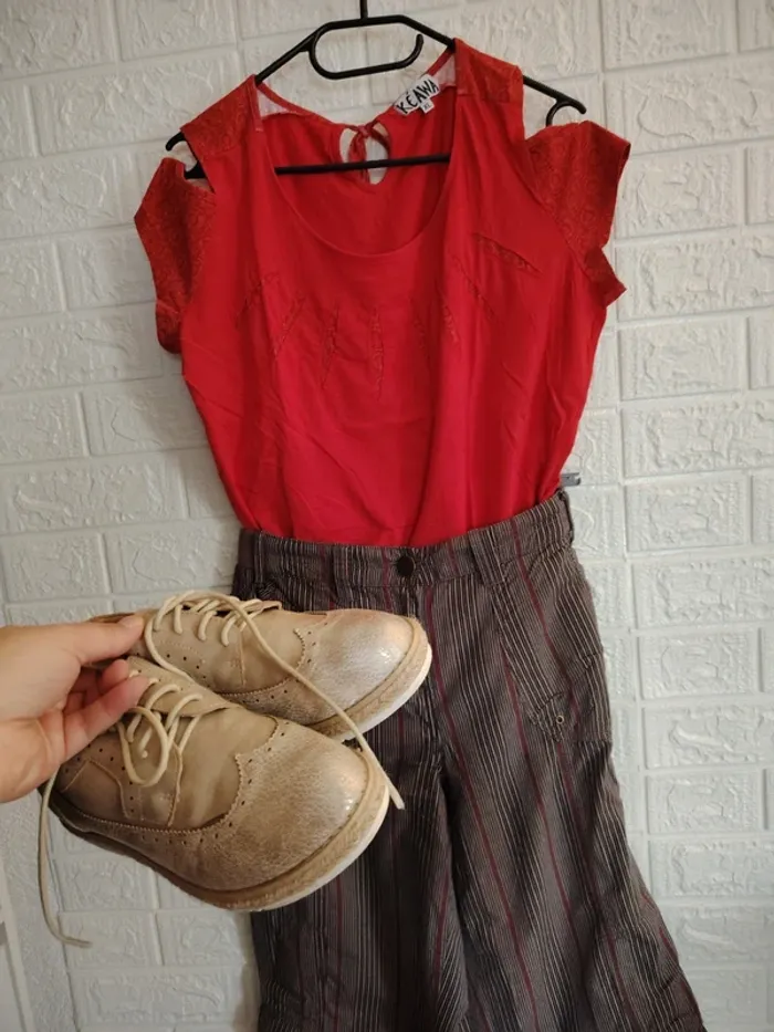 Ensemble 2 pièces pantacourt et tee-shirt - photo numéro 6