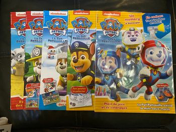 Lot de 5 magazines pat patrouille