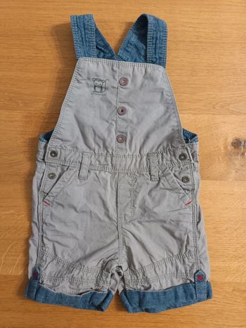 Salopette short 6 mois été