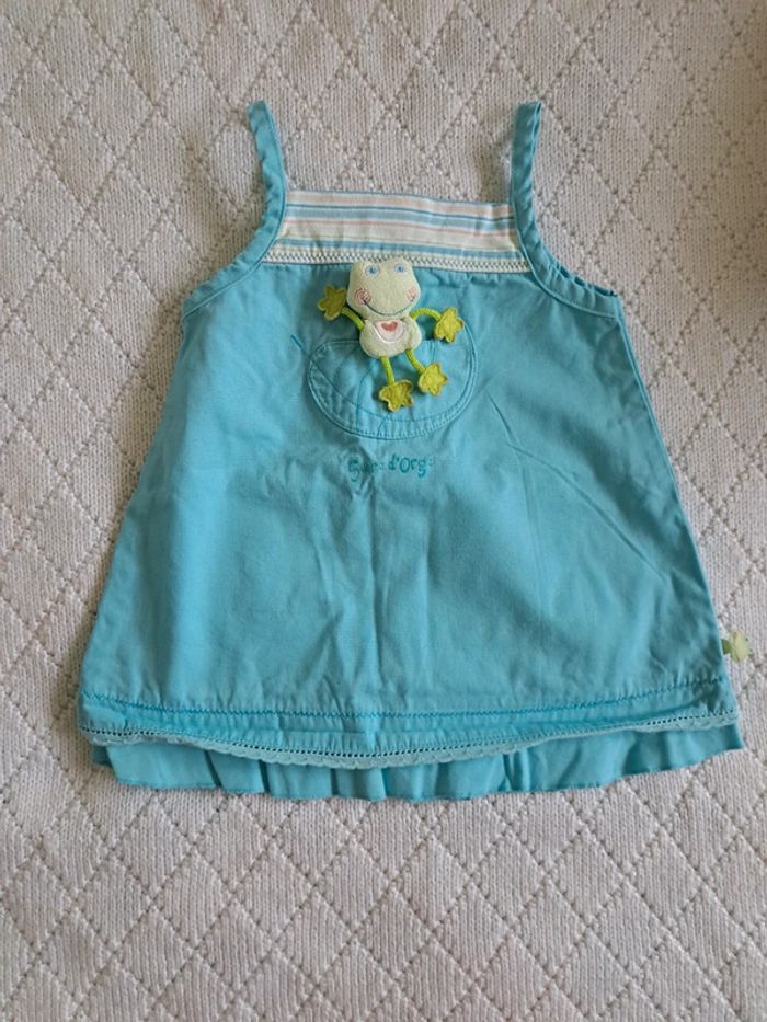 Lot robes été sans manches Sucre D'orge et Absorba fille 6 mois - photo numéro 6