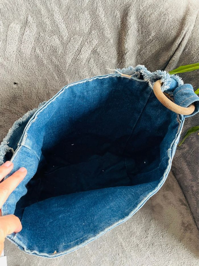 Sac fourre  tout en jean - photo numéro 6