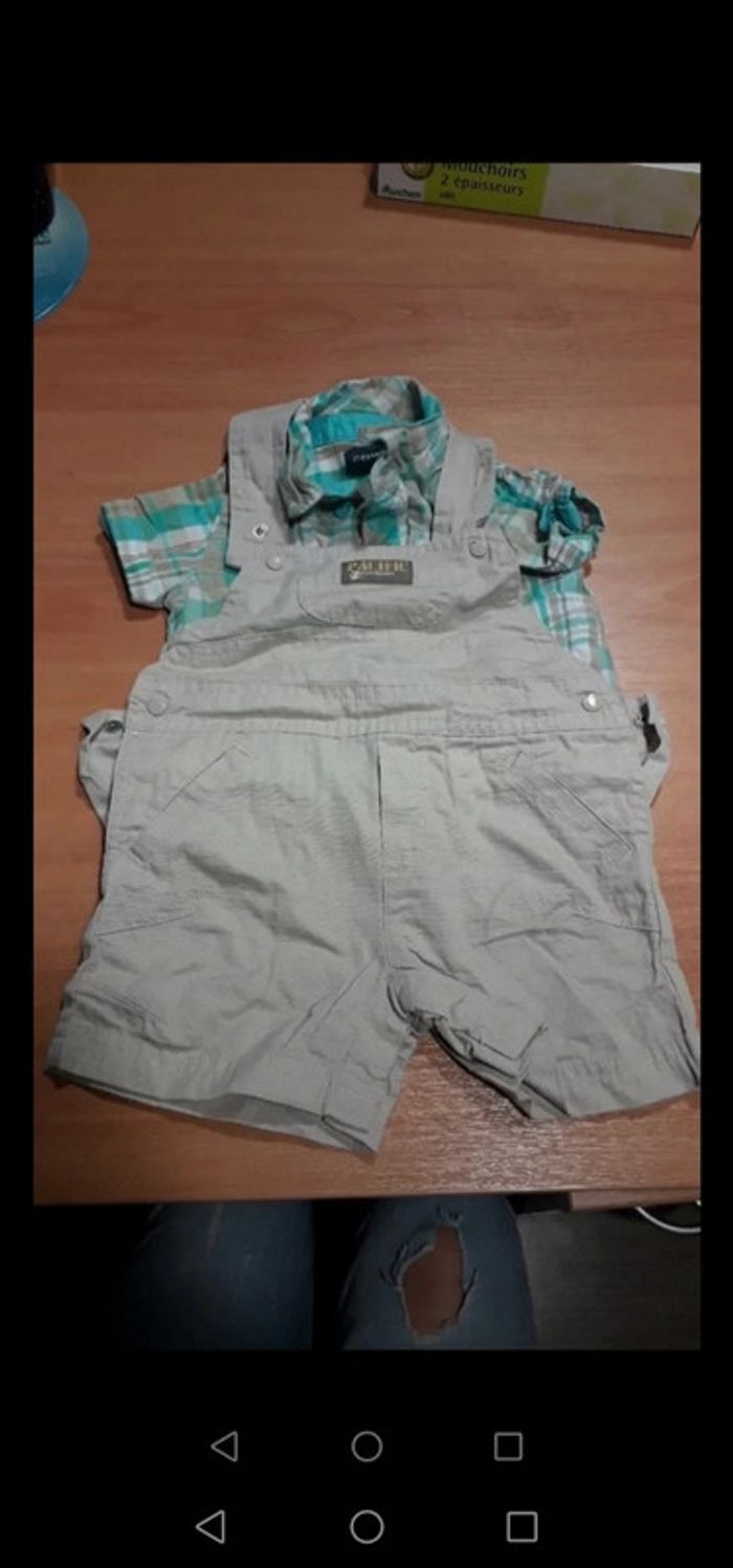 Ensemble salopette 6 mois