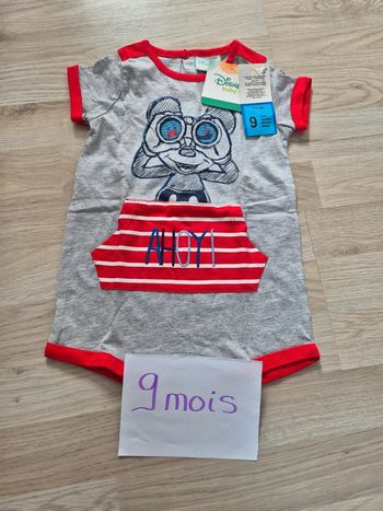 Combinaison Mickey 9mois
