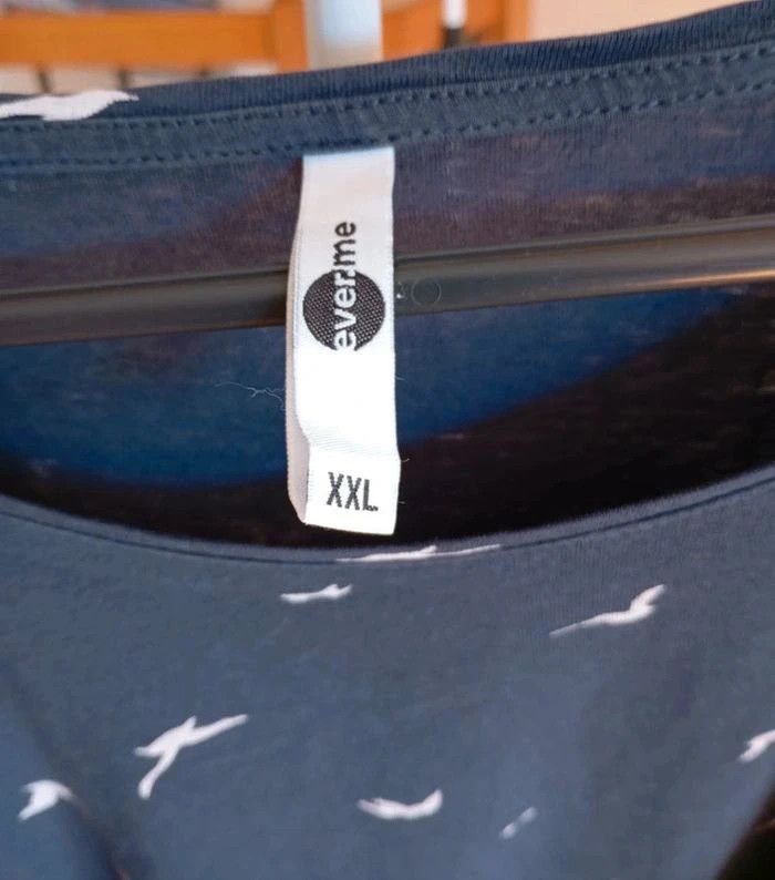 Tee-shirt bleu marine 100% coton - photo numéro 3