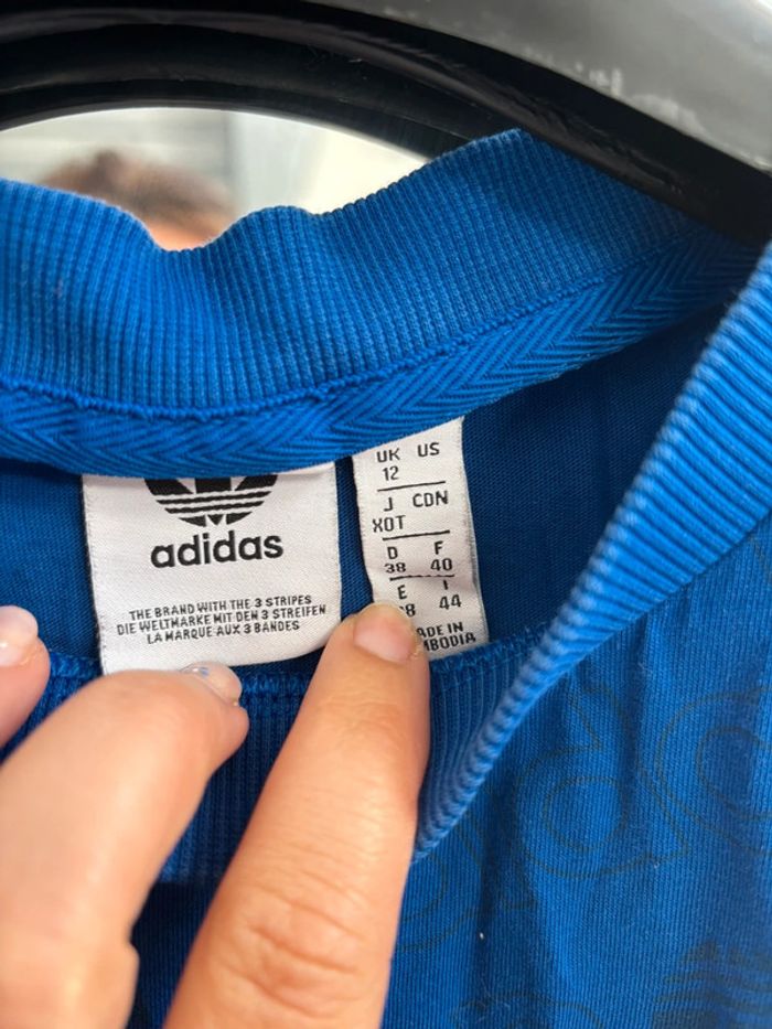 Debardeur femme adidas bleu taille 40 - photo numéro 3